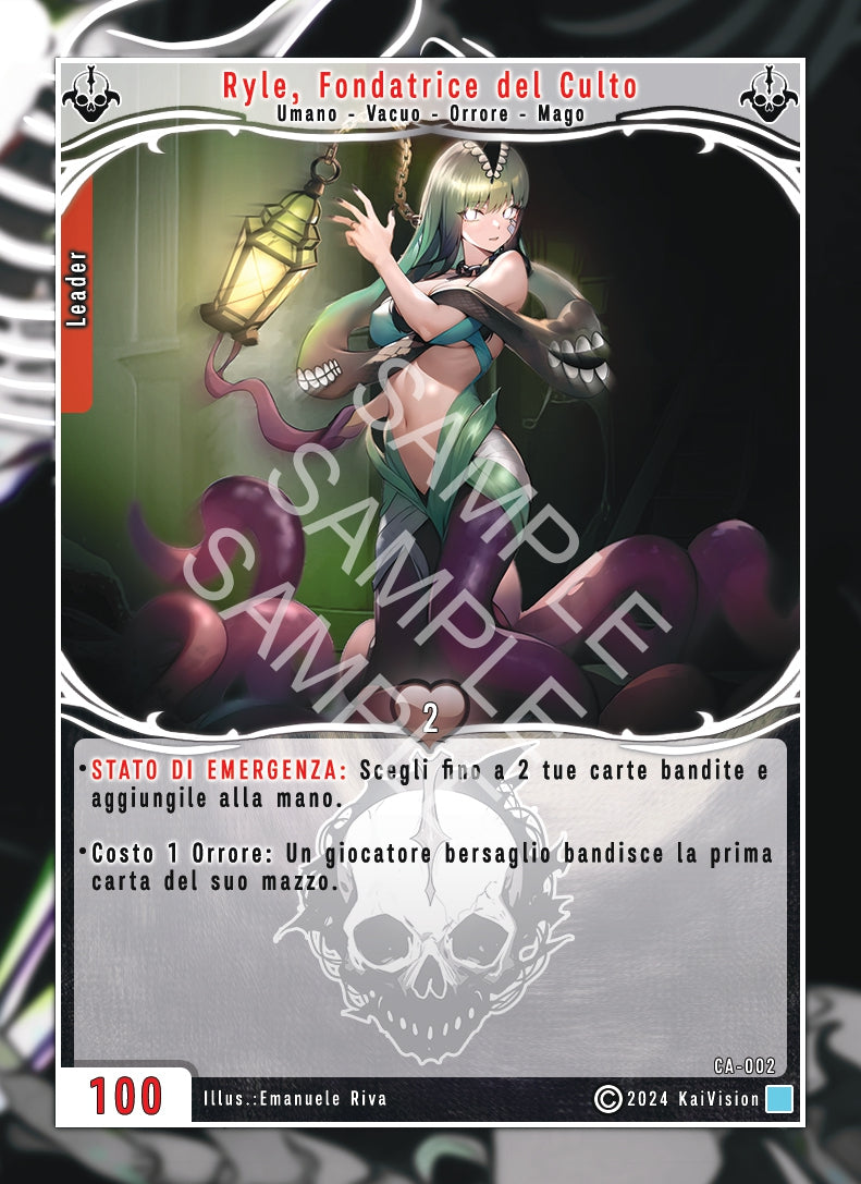 Ryle, Fondatrice del Culto CA - 002 Non Comune - Unlimited - ITA - Near Mint - Cavalieri di Adam - Carta Creatures of Exo