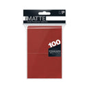 100 Bustine protettive Rosso Matte Sleeves ULTRA PRO Standard Size 66 x 91 mm