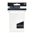 50 Bustine protettive Bianco Gloss Sleeves ULTRA PRO Standard Size 66 x 91 mm