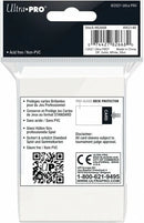 50 Bustine protettive Bianco Gloss Sleeves ULTRA PRO Standard Size 66 x 91 mm