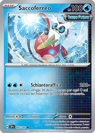 Saccoferreo 055/191 Reverse Holo - ITA - Near Mint - Scarlatto e Violetto - Scintille Folgoranti - Carta Pokemon