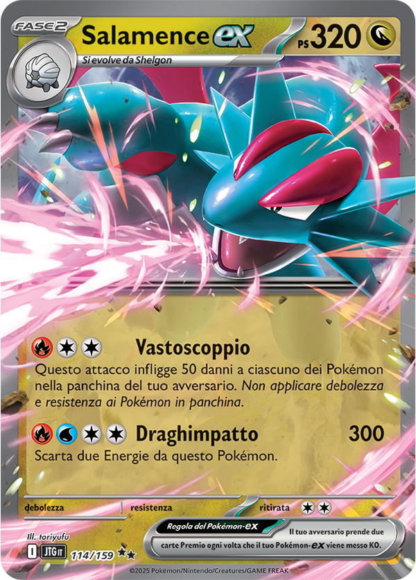 Salamence-ex 114/159 - ITA - Near Mint - Scarlatto e Violetto - Avventure Insieme - Carta Pokemon