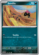 Sandile BLK 057/086 Reverse Holo - ITA - Near Mint - Scarlatto e Violetto - Luce Nera - Carta Pokemon