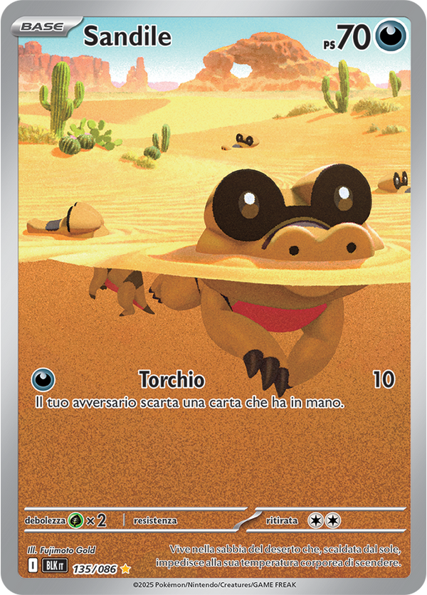 367Sandile BLK 135/086 - ITA - Near Mint - Scarlatto e Violetto - Luce Nera - Carta Pokemon