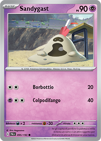 Sandygast 095/193 Reverse Holo - ITA - Near Mint - Scarlatto e Violetto - Evoluzioni a Paldea - Carta Pokemon