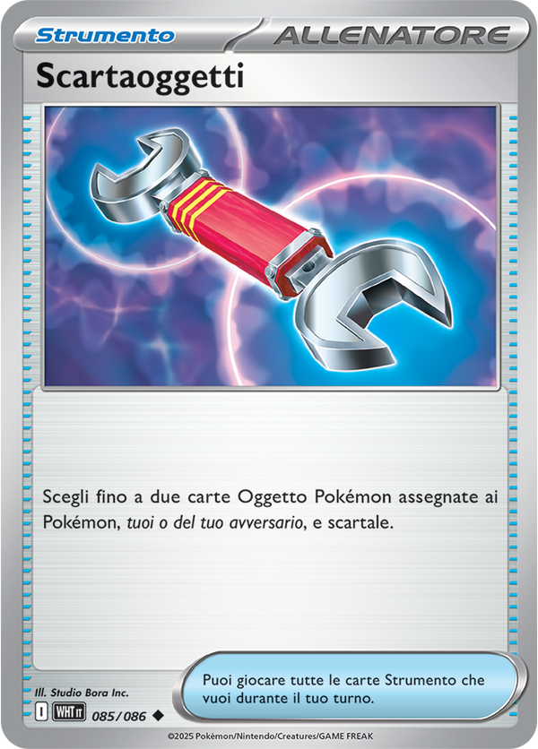 Scartaoggetti WHT 085/086 - ITA - Near Mint - Scarlatto e Violetto - Fuoco Bianco - Carta Pokemon