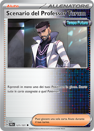 Scenario del Professor Turum 121/131 Reverse Holo - ITA - Near Mint - Scarlatto e Violetto - Evoluzioni Prismatiche - Carta Pokemon