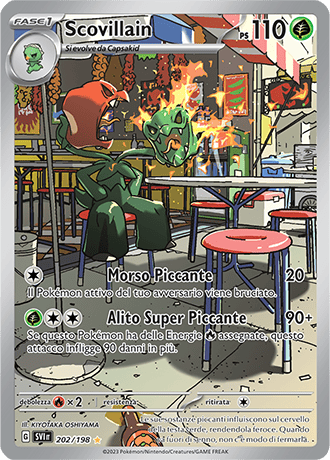 Scovillain 202/198 Illustrazione Rara - ITA - Near Mint - Scarlatto e Violetto - Carta Pokemon