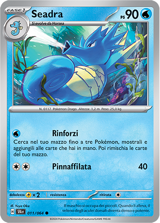 Seadra 011/064 Comune - ITA - Near Mint - Scarlatto e Violetto - Segreto Fiabesco - Carta Pokemon