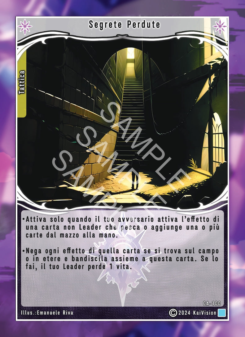 Segrete Perdute CA - 100 Non Comune - Unlimited - ITA - Near Mint - Cavalieri di Adam - Carta Creatures of Exo