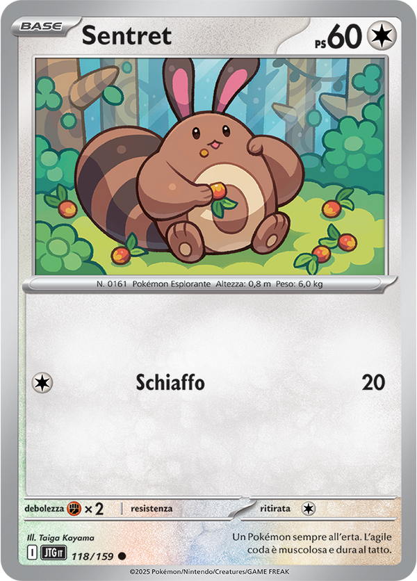 Sentret 118/159 Reverse Holo - ITA - Near Mint - Scarlatto e Violetto - Avventure Insieme - Carta Pokemon