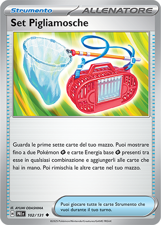 Set Pigliamosche 102/131 Reverse Holo Pokéball - ITA - Near Mint - Scarlatto e Violetto - Evoluzioni Prismatiche - Carta Pokemon