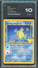 Shining Magikarp CEL 66/64 Rara Lucente Ristampa 2021 - ITA - Gem Mint - Gradata AIGRADING 10 - Spada e Scudo - Gran Festa - Ristampa 2025 - Carta Pokemon