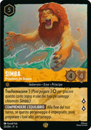 Simba - Protettore del Branco 020/204 Leggendaria Foil - ITA - Near Mint - Mare di Azzurrite - Carta LORCANA