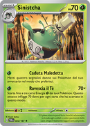 Sinistcha 022/167 Reverse Holo Rara - ITA - Near Mint - Scarlatto e Violetto - Crepuscolo Mascherato - Carta Pokemon