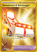 Skateboard di Salvataggio 225/167 Oro Rara Iper - ITA - Near Mint - Scarlatto e Violetto - Crepuscolo Mascherato - Carta Pokemon