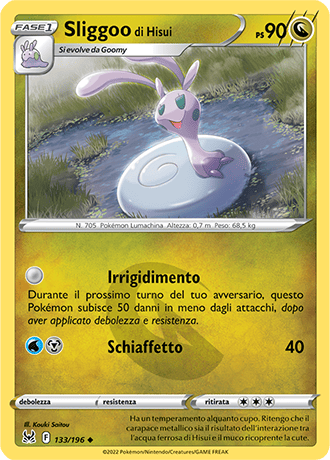 Sliggoo di Hisui 133/196 Reverse Holo - ITA - Near Mint - Spada e Scudo - Origine Perduta - Carta Pokemon