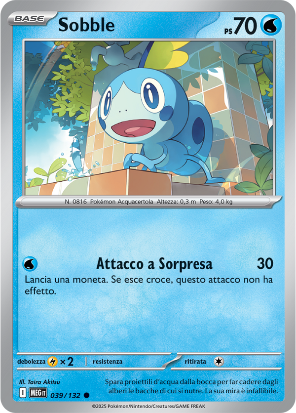 Sobble MEG 039/132 Reverse Holo - ITA - Near Mint - Megaevoluzione