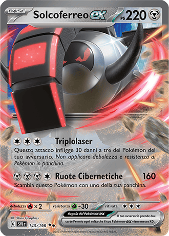 Solcoferreo-ex 143/198 - ITA - Near Mint - Scarlatto e Violetto - Carta Pokemon