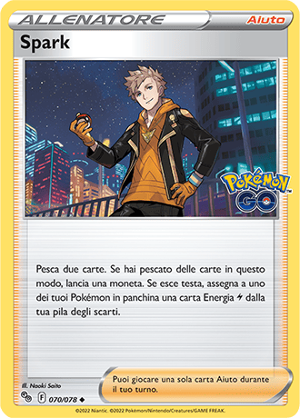 Spark 070/078 - ITA - Near Mint - Spada e Scudo - Pokemon GO - Carta Pokemon