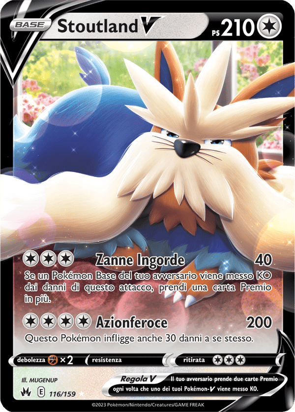 Stoutland V 116/159 - ITA - Near Mint - Spada e Scudo - Zenit Regale - Carta Pokemon