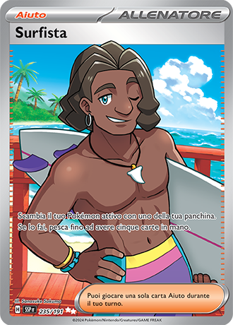 Surfista 235/191 - ITA - Near Mint - Scarlatto e Violetto - Scintille Folgoranti - Carta Pokemon