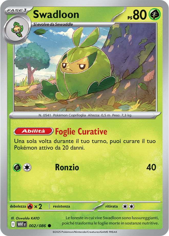 Swadloon WHT 002/086 Reverse Holo Master Ball - ITA - Near Mint - Scarlatto e Violetto - Fuoco Bianco - Carta Pokemon
