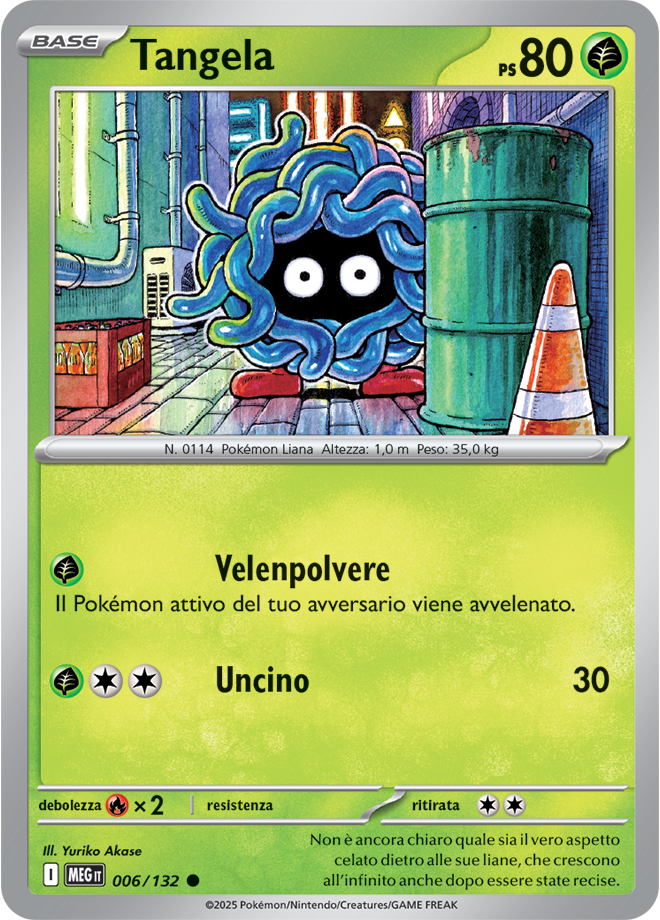 Tangela MEG 006/132 - ITA - Near Mint - Megaevoluzione - Carta Pokemon