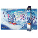 Tappetino Playmat Stich and Angel - Hyperia City - Official Playmat - Lorcana