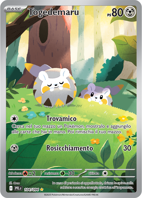 Togedemaru PFL 104/094 - ITA - Near Mint - Megaevoluzione - Fiamme Spettrali - Carta Pokemon