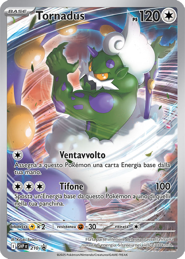 Tornadus SVP 210 Illustrazione Rara - ITA - Mint Sigillata - Promo Scarlatto e Violetto - Carta Pokemon