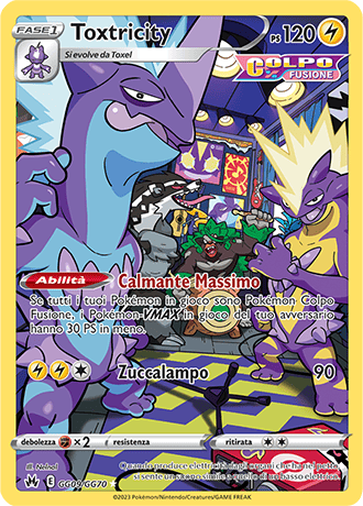 Toxtricity EX GG09/GG70 Galleria di Galar - ITA - Near Mint - Spada e Scudo - Zenit Regale - Carta Pokemon