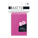 60 Bustine protettive Rosa Intenso Matte Sleeves ULTRA PRO Japanese Small Size 62 x 89 mm