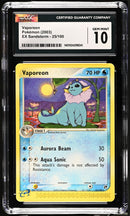 Vaporeon SS 025/100 Rara - ENG - Gem Mint - Gradata CGC 10 - EX - Sandstorm - Carta Pokemon