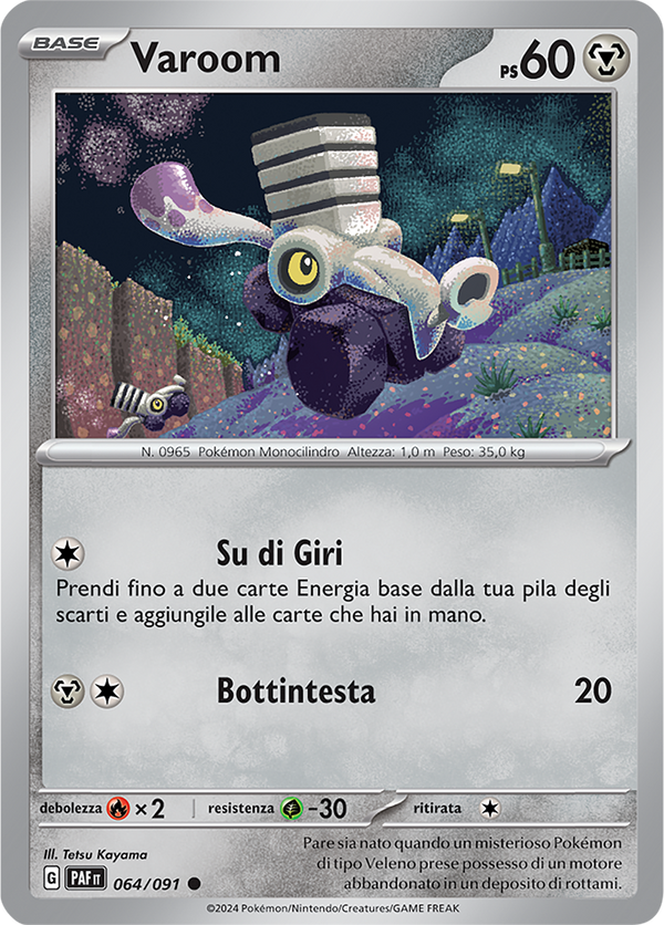 Varoom 064/091 - ITA - Mint - Scarlatto e Violetto - Destino di Paldea - Carta Pokemon