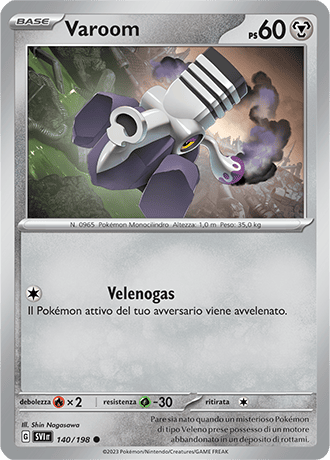 Varoom 140/198 Reverse Holo - ITA - Near Mint - Scarlatto e Violetto - Carta Pokemon