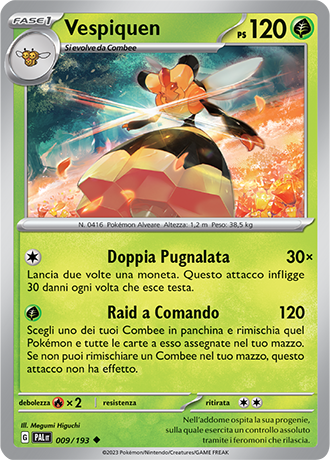 Vespiquen 009/193 Reverse Holo - ITA - Near Mint - Scarlatto e Violetto - Evoluzioni a Paldea - Carta Pokemon