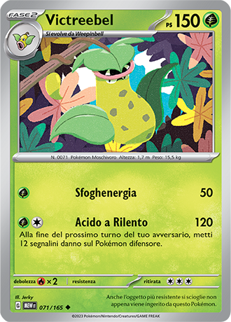 Victreebel 071/165 - ITA - Near Mint - Scarlatto e Violetto - 151 - Carta Pokemon