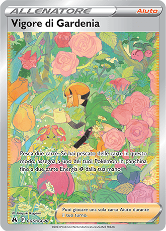 Vigore di Gardenia GG61/GG70 Galleria di Galar - ITA - Near Mint - Spada e Scudo - Zenit Regale - Carta Pokemon