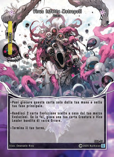 Virus Infetta Metropoli SDA - 35   - 1a Edizione - ITA - Near Mint - Structure Deck Anniversary - Carta Creatures of Exo