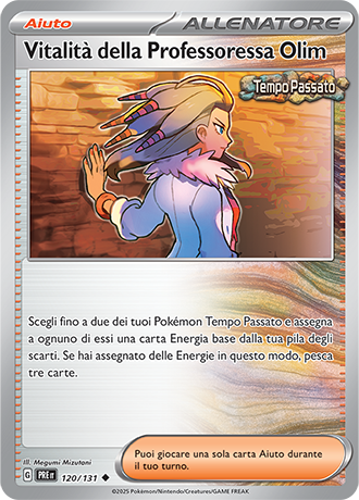 Vitalità della Professoressa Olim 120/131 - ITA - Near Mint - Scarlatto e Violetto - Evoluzioni Prismatiche - Carta Pokemon