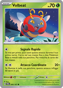 Volbeat 009/167 Reverse Holo Comune - ITA - Near Mint - Scarlatto e Violetto - Crepuscolo Mascherato - Carta Pokemon