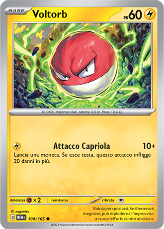 Voltorb 100/165 - ITA - Near Mint - Scarlatto e Violetto - 151 - Carta Pokemon