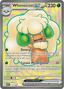 Whimsicott-ex WHT 157/086 Full Art - ITA - Near Mint - Scarlatto e Violetto - Fuoco Bianco - Carta Pokemon