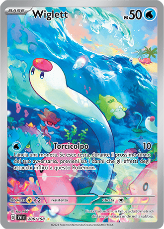 Wiglett 206/198 Illustrazione Rara - ITA - Near Mint - Scarlatto e Violetto - Carta Pokemon