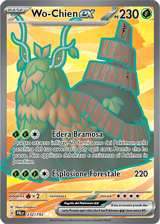 Wo-Chien ex 232/193 Full Art - ITA - Near Mint - Scarlatto e Violetto - Evoluzioni a Paldea - Carta Pokemon
