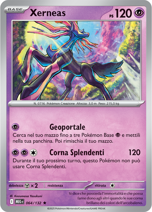 Xerneas MEG 064/132 - ITA - Near Mint - Megaevoluzione - Carta Pokemon