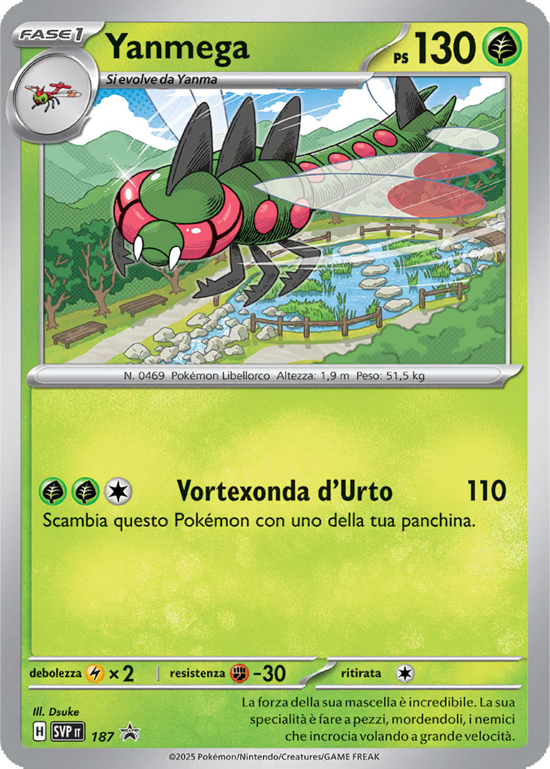 Yanmega SVP 187 Holo - ITA - Near Mint - Promo Scarlatto e Violetto - Carta Pokemon