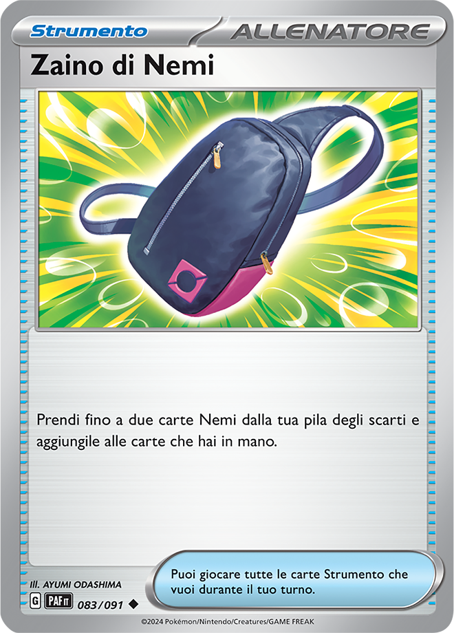 Zaino di Nemi 083/091 - ITA - Mint - Scarlatto e Violetto - Destino di Paldea - Carta Pokemon