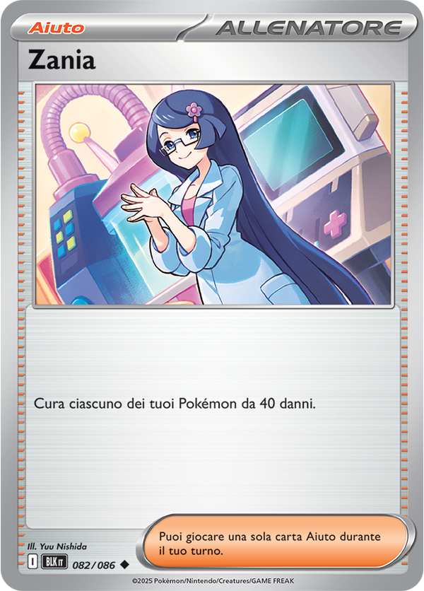 305Zania BLK 082/086 Reverse Holo - ITA - Near Mint - Scarlatto e Violetto - Luce Nera - Carta Pokemon